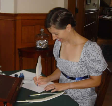 writing as Jane Austen at literary retreat weekend at Vermont B&B