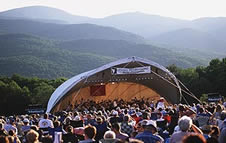 photo of concert in the Green Mountains, Stowe, Vermont 