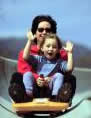 alpine slide at Stowe, Vermont