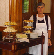 afternoon tea at The Governor's House, a Stowe, VT B&B