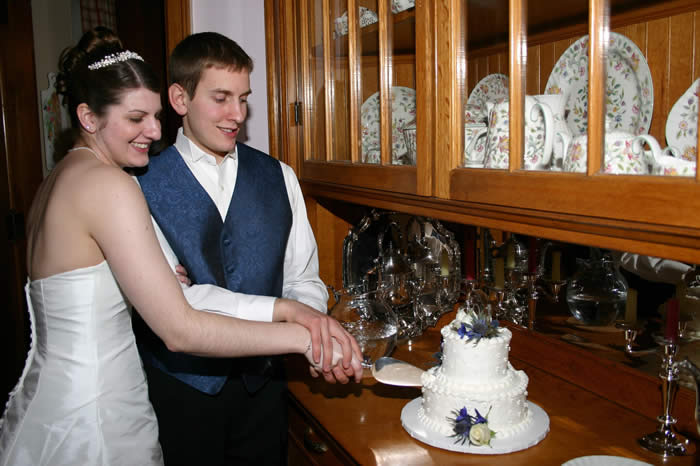 Ceremonie de mariage et le gateau a Governor's House in Hyde Park 