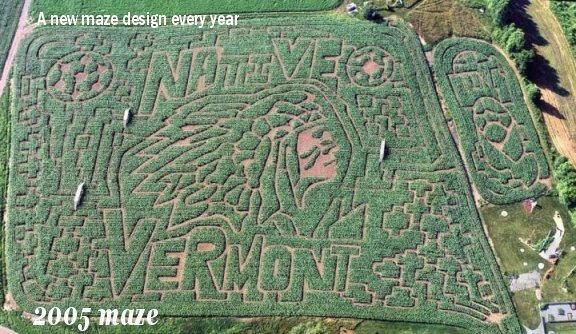 vermont corn maze, a great fall foliage activity for the whole family
