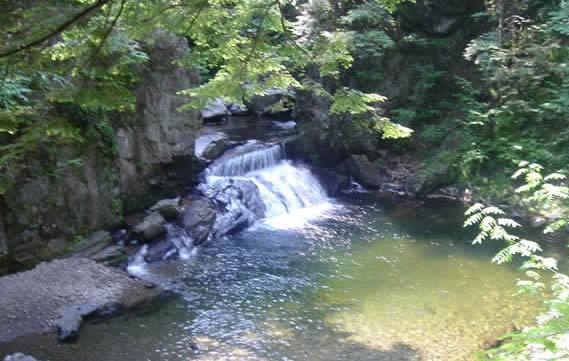 swimming hole near the Governor's House, a northern Vermont country inn