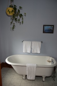 antique claw-foot bathtub